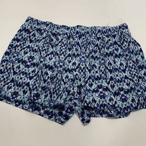 A.N.A A New Approach Women's Beach Shorts Ikat Blur Summer Purple Size Large